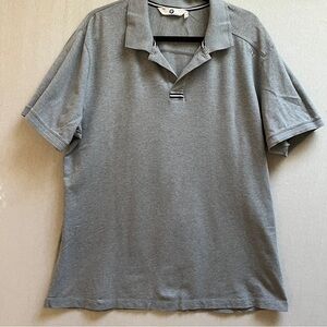 BMW Men's Solid Grey Short Sleeve Polo Shirt XXL